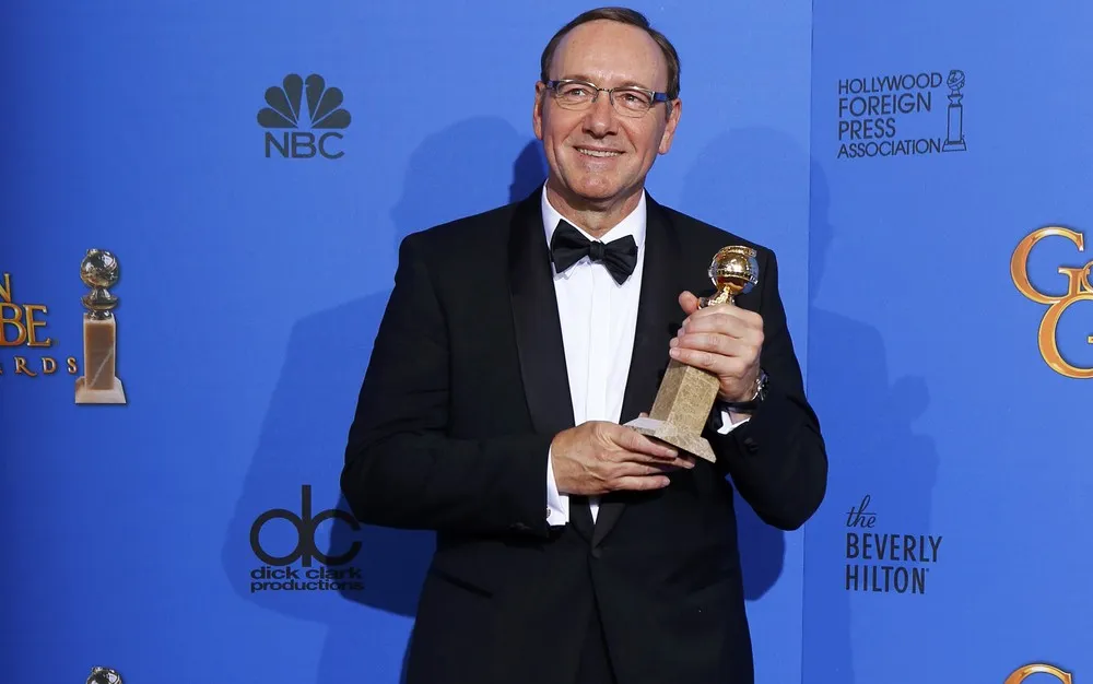 Kevin Spacey ganhou o Globo de Ouro de melhor ator de série dramática. (Foto: REUTERS/Mike Blake)