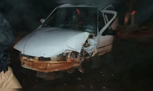 Criança e motorista ficam feridos após acidente em Manoel Ribas