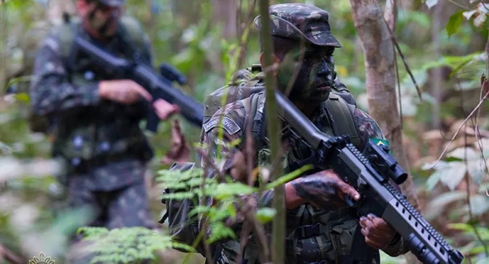 Tropas do Brasil, Peru e Colômbia treinam na Amazônia com apoio dos EUA - Foto - Divulgação Exército Brasileiro