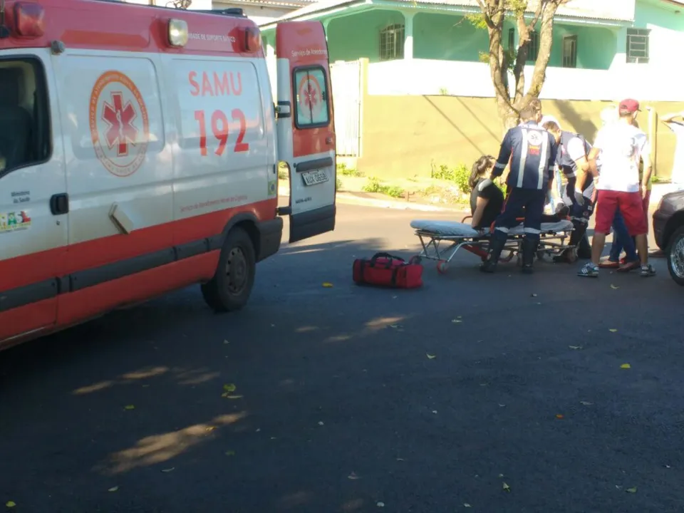 Samu socorreu vítima de atropelamento na Vila Nova - Foto: Reprodução/Whatsapp