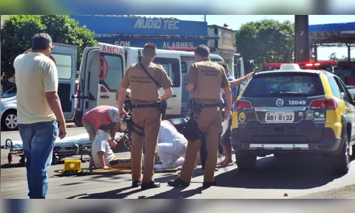 Acidente entre carro e moto deixa criança ferida em Borrazópolis