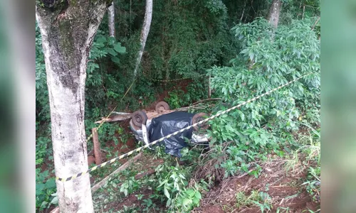 Motorista morre após capotamento em Manoel Ribas 
