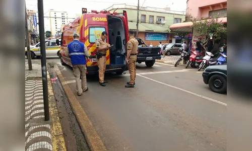 Mulher é atropelada no centro de Apucarana
