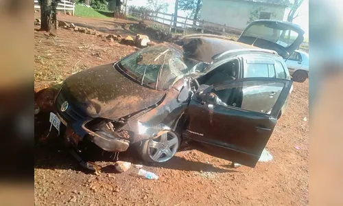 Acidente deixa 4 pessoas da mesma família feridas entre Marilândia do Sul e Rio Bom