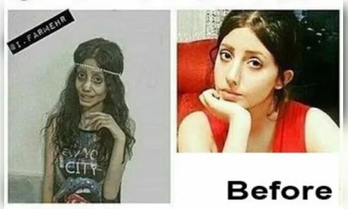 
							Jovem mira na Angelina Jolie, faz 50 cirurgias e vira noiva cadáver
						
						