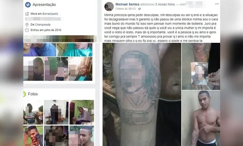 Preso da cadeia de Faxinal posta foto em rede social