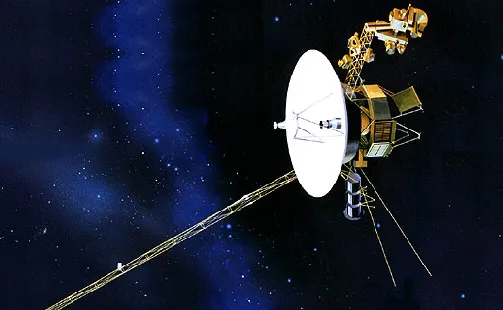 A sonda espacial interestelar Voyager 1 foi lançada em 1977 - Foto - discovermagazine.com -  Imagem ilustrativa