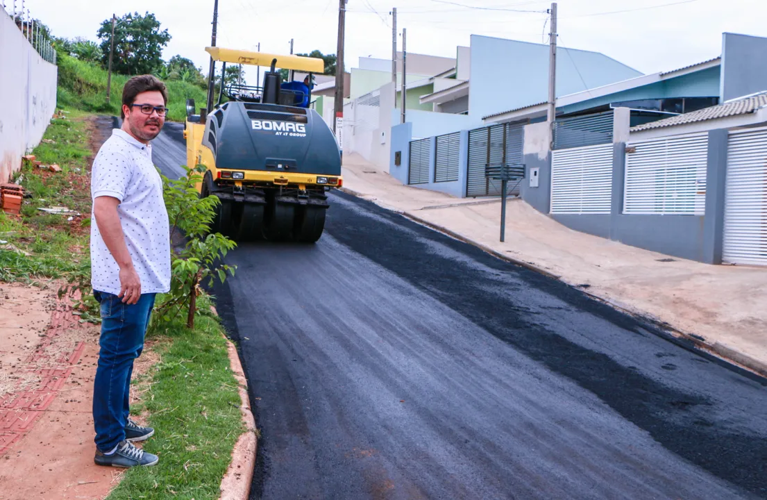 Obras nesta região envolvem quase nove mil m² de asfalto que receberá o recape asfaltico (Foto: Josias Profeta)