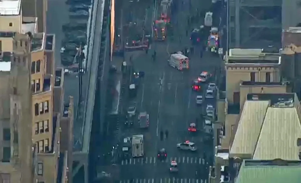 Polícia foi acionada após relatos de explosão em Nova York (Foto: NBC)