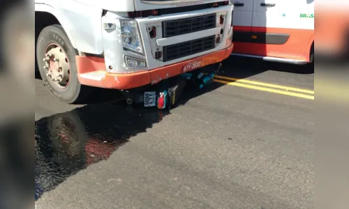 
							Motociclista fica ferido após colidir contra caminhão em Arapongas
						
						