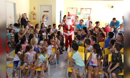 Crianças do CMEI de Aricanduva participam da Campanha “Adote uma Carta do Papai Noel dos Correios”