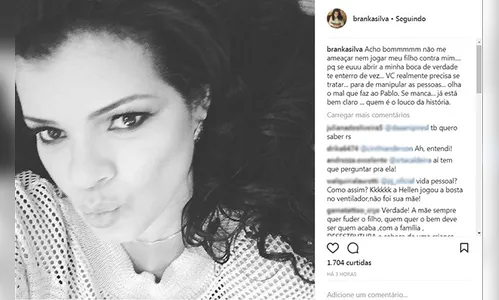 Ex de Naldo, manda recado, e Pablo, filho do casal, diz que mãe 