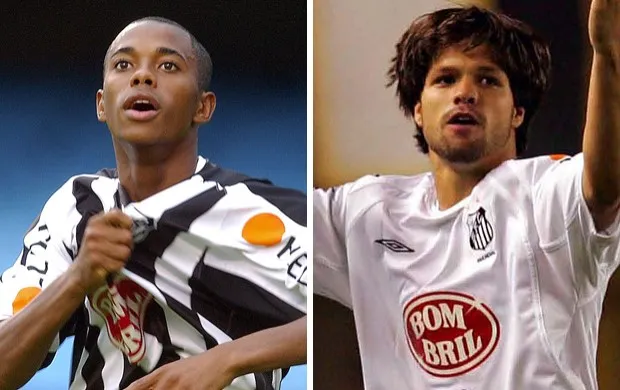 Robinho e Diego eram estrelas do Santos nesta temporada - Foto: Jonne Roriz/Arquivo/Agência Estado