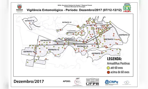Monitoramento revela infestação de Aedes aegypti em Paranaguá