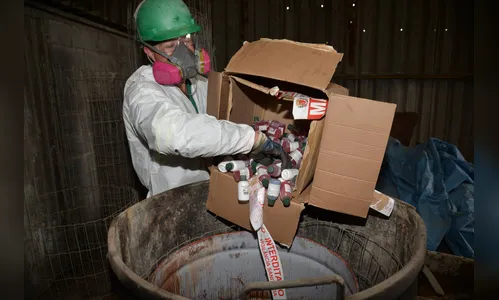 Vigilância Sanitária descarta e destrói raticidas ilegais