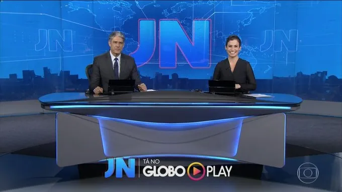 Bonner e Renata Vasconcellos no JN desta terça (Reprodução/Globo)