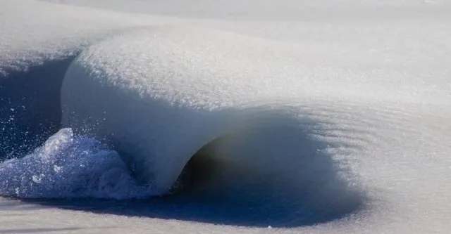 Fenômeno das ondas congeladas Foto: Vimeo / @JDN PHOTOGRAPHY