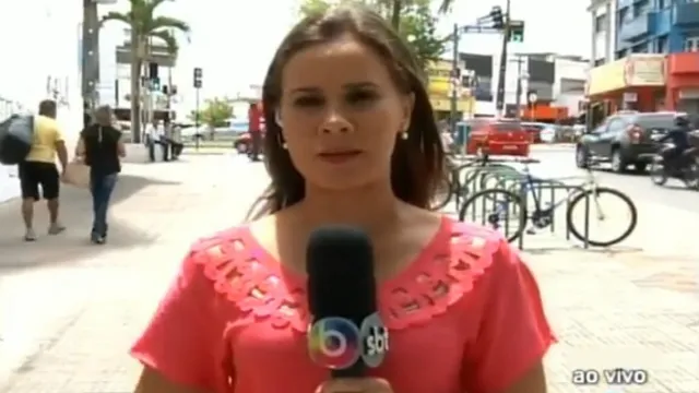 A repórter Cláudia Gomes fez o relato durante o programa jornalístico Patrulha da Cidade. Foto: TV Borborema/Reprodução