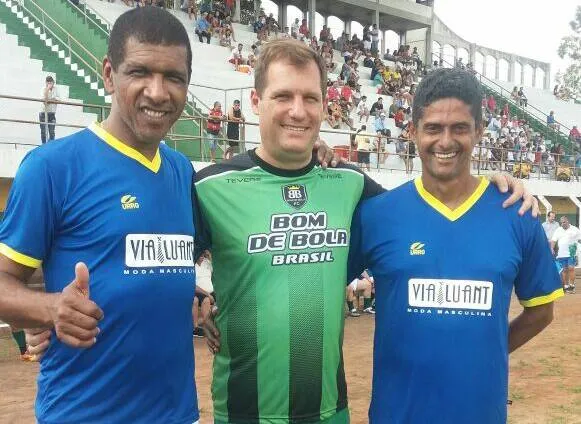 Castro e Amarildo estão confirmados no amistoso, e Mário Sérgio Feijão ainda não garantiu presença - Foto: Divulgação