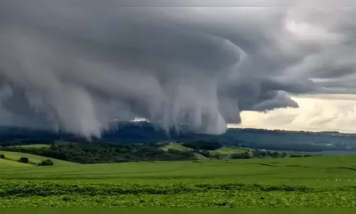 
							Nuvens diferenciadas chamam a atenção de moradores da região
						
						