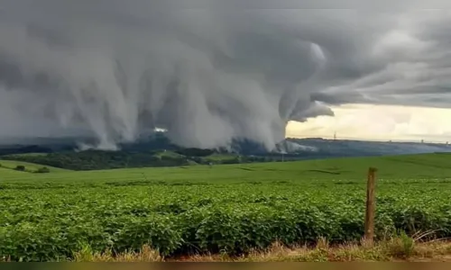 
							Nuvens diferenciadas chamam a atenção de moradores da região
						
						