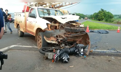 Acidente em Mandaguari provoca a morte de mototaxista