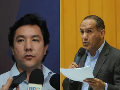 Veradores Mário Takahashi (PV) e Rony Alves (PTB) passarão a utilizar tornozeleira eletrônica, conforme determinação da Justiça (Foto: Divulgação/Câmara de Vereadores de Londrina/Devanir Parra