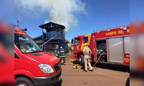 Incêndio mobiliza Corpo de Bombeiros em Ivaiporã