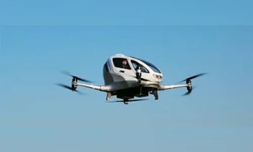 China testa primeiro drone de passageiros do mundo; veja vídeo