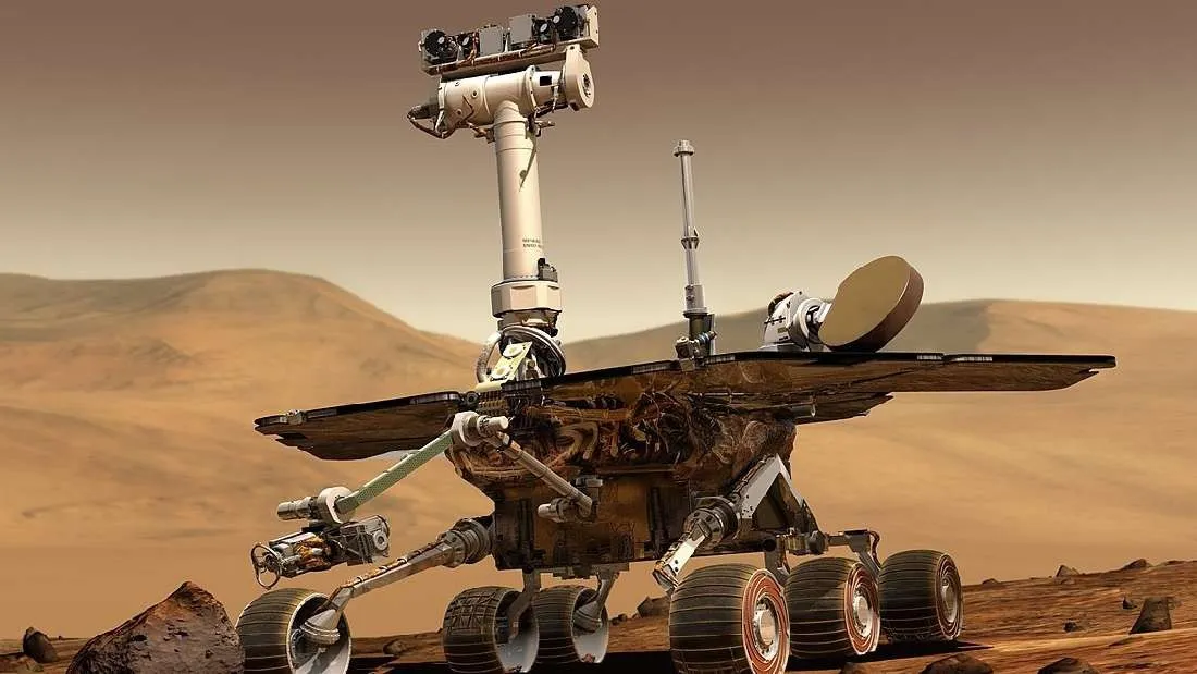 ILUSTRAÇÃO DA SONDA OPPORTUNITY (FOTO: NASA/JPL/CORNELL UNIVERSITY, MAAS DIGITAL LLC)