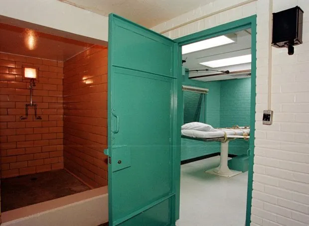 Câmara da morte em prisão dos EUA, onde execuções por injeções letais são realizadas - Imagem: AFP/Metro
