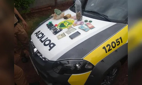 Casal é preso com maconha, cocaína e dinheiro em Jardim Alegre