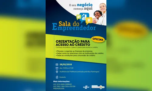 Sala do Empreendedor orienta sobre acesso ao crédito