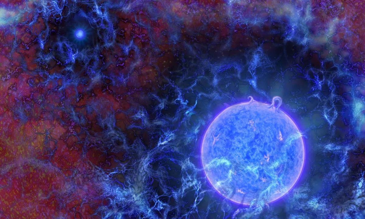 Astrônomos comemoram detecção de sinais das primeiras estrelas do universo​ - Ilustração: NR Fuller, National Science Foundation