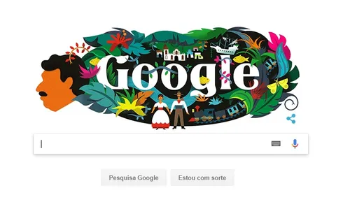 Doodle do Google homenageia Gabriel García Márquez