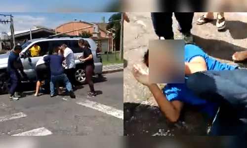 Ladrão se atrapalha ao tentar furtar carro automático e acaba espancado 