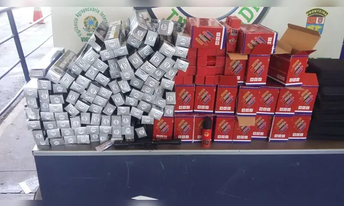 Polícia apreende 23,3 quilos de maconha, 100 lunetas e 200 sprays de pimenta 