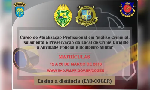 PM promove curso à distância para atualização profissional de policiais e Bombeiros