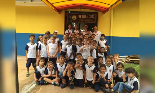 UBS Campinho realiza atividades com alunos da Escola Municipal Rural “Duque de Caxias”.