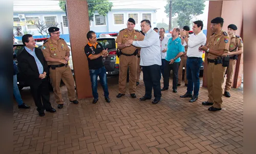Governo entrega três viaturas para a PM de Apucarana 