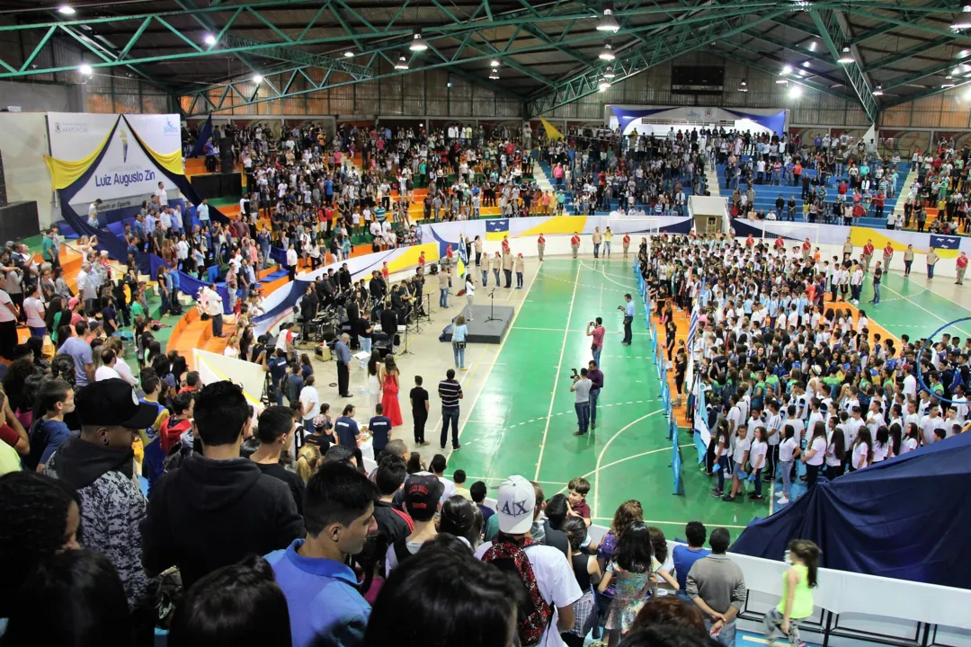 A solenidade de abertura da fase regional dos Jogos da Juventude será no Ginásio Luiz Augusto Zin - Foto: Divulgação