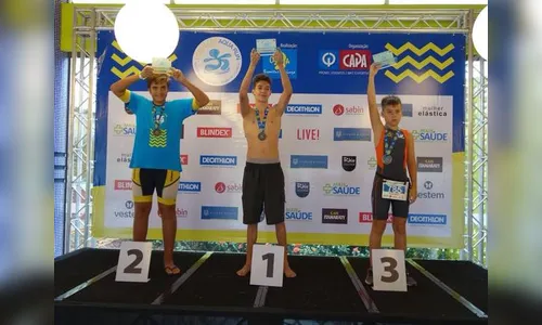 Garoto de Apucarana é destaque no Aquathlon do Ecovillas do Lago