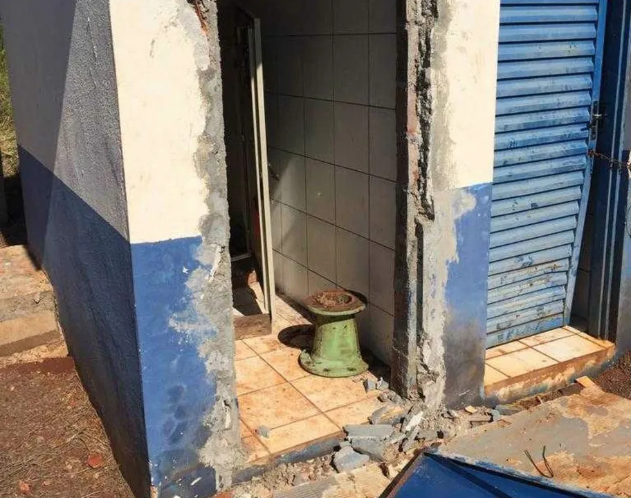 Vandalismo em estação de captação de água deixa 40 mil pessoas desabastecidas em Sarandi (Foto: Divulgação/Prefeitura de Sarandi)