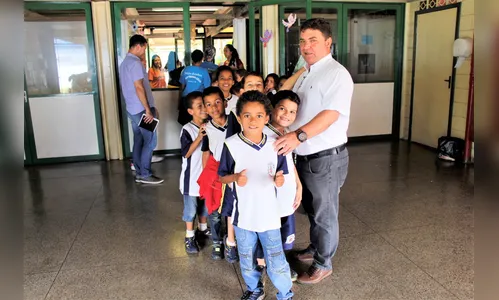 Prefeito realiza visita na Escola Municipal Albor Pimpão