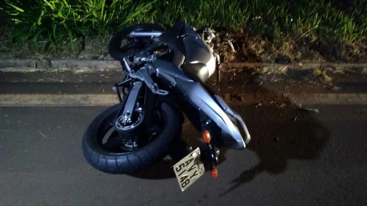 PM trafegava de moto quando atropelou o ciclista. Foto: reprodução