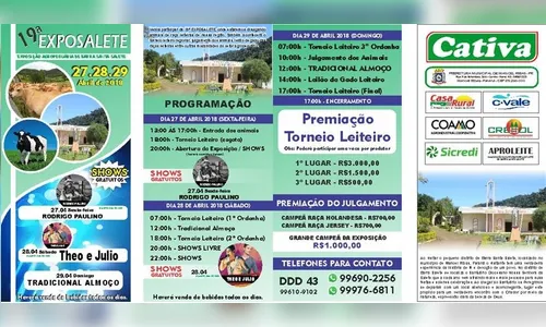 Manoel Ribas promove 19ª edição da ExpoSalete