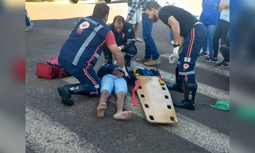 Pedestre é atropelado em Apucarana nesta manhã