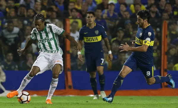 O atacante Keno fez o primeiro gol do Palmeiras na vitória sobre o Boca Juniors em Buenos Aires - Foto: Divulgação/SEP