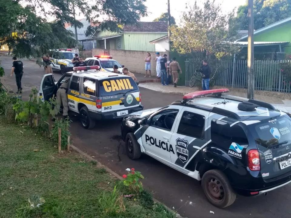 Ação conjunta da Polícia Civil e Polícia Militar na cidade de Cambira - Foto Polícia Civil