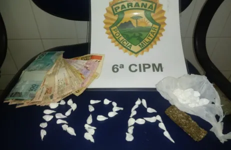 Jovem de 18 anos é preso suspeito de traficar maconha e cocaína 